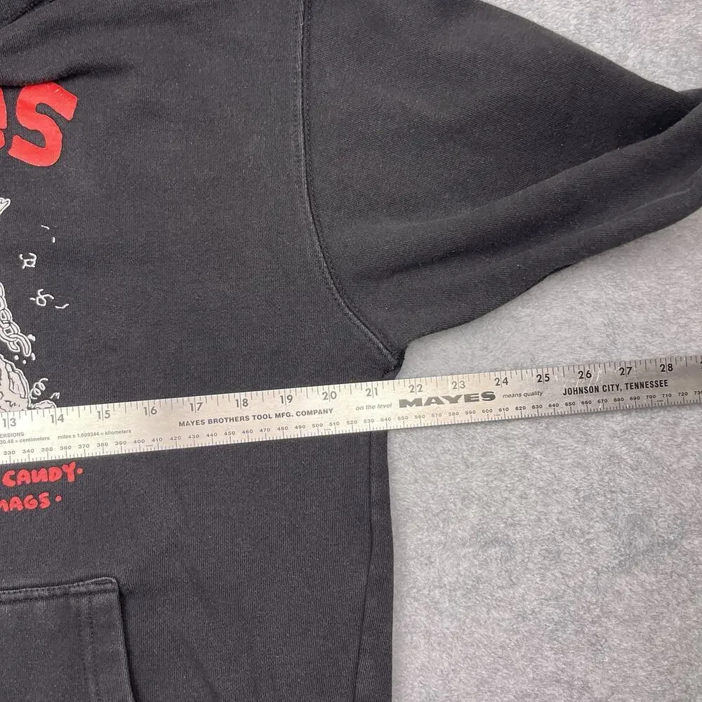 Lotties‎ skateshop hoodie black vintage y2k sweatshirt size small